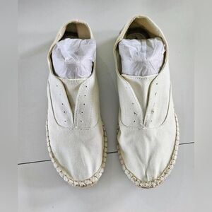 NYT by New York Transit Womens Slide On Espadrille Loafers White Size 11